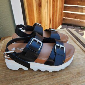 NURTURE ROAM buckle platform sandals